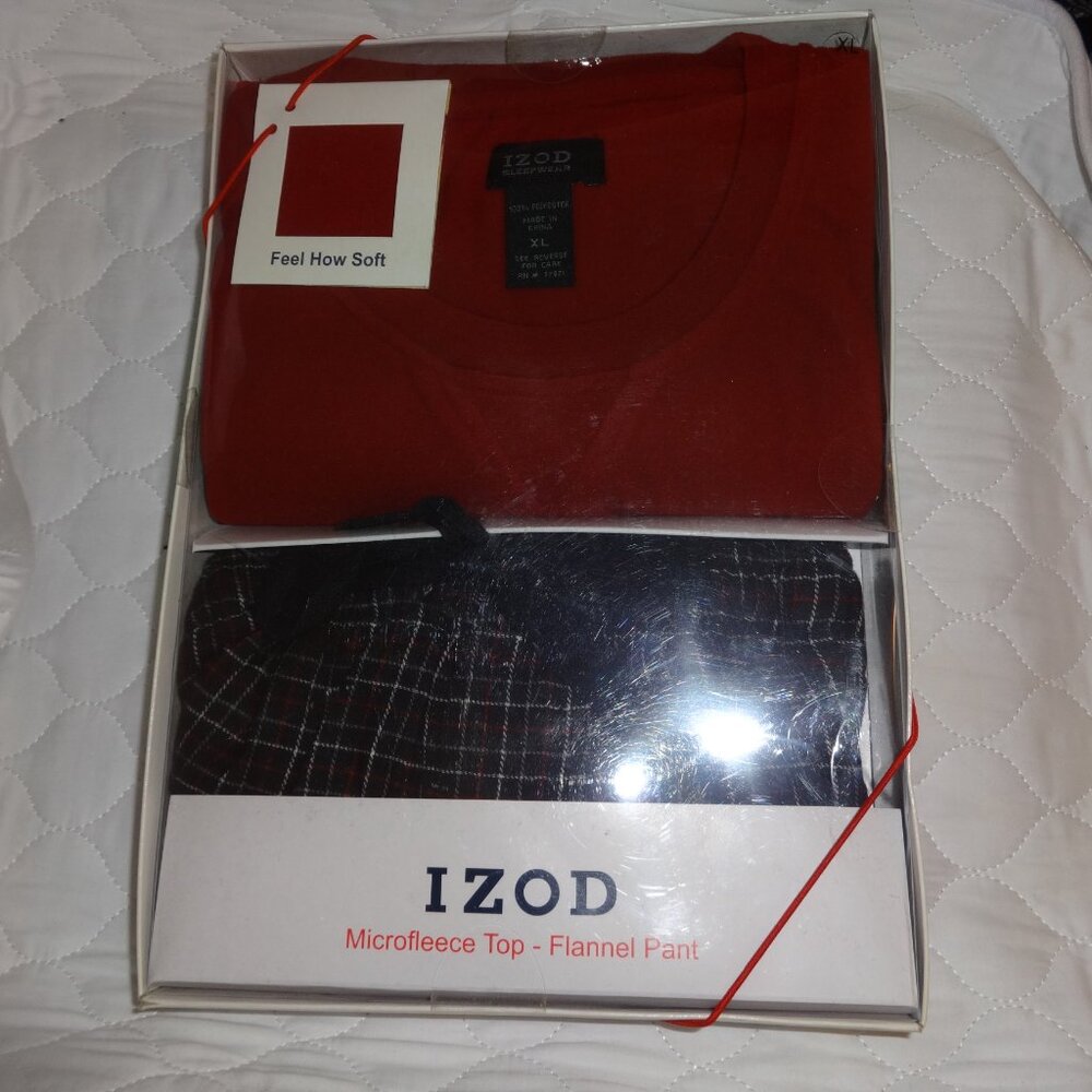 IZOD PAJAMA SET FOR MEN SIZE XL NWT - Picture 2 of 2